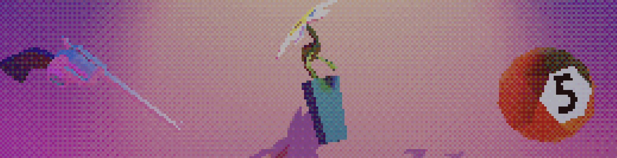 Fig. 2; a small set of models i made in a showcase, for a... thing.
